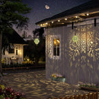 Hanging Solar Lights Outdoor Garden Decor Solar Lantern Waterproof Plastic - Image 4