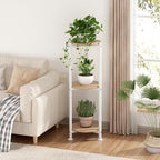 Plant Stand Indoor Corner Tall 3 Tier Metal Modern Flower Storage Plant Shelf - Image 2