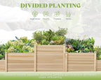 AMERLIFE 3-Tier Raised Garden Bed, 28 Inch Depth Fir Wood Planter Box - Image 6