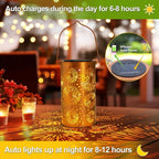 Fireworks Birthday Gifts for Women, Solar Lanterns Outdoor Waterproof, Garden - Image 3
