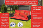 Poly Lumber Wood 5FT Porch Swing Amish Craftsmandship Made in USA HDPE - Image 3