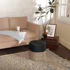 REDEARTH · Cylindrical Pouf Ottoman - Image 8