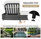 Merax Outdoor Daybed, Patio Rattan Daybed - Image 9