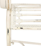 Safavieh PAT5017A Collection Adina Antique White Wrought Iron 51.25" Outdoor - Image 7
