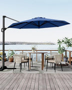 GarveeLife 10FT Patio Umbrella Outdoor Large Cantilever Umbrella Market Sun - Image 3