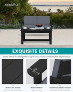 SERWALL HDPE Outdoor Patio Loveseat - Image 4