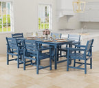 Anbuy Patio HDPE Dining Table Sets, Removable 2-in-1 Outdoor Patio Table - Image 9