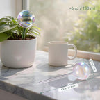 Extra-Thick Clear Glass Plant Watering Globes, Rainbow Gradient Self Watering - Image 3