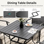 Pamapic 5-Piece Outdoor Dining Set, Patio Dining Set - Image 4