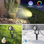 1500LM LED High Brightness Outdoor Landscape Lighting 15W RGBCW Color Changing - Image 6