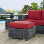 Modway EEI-1869-GRY-RED Ottoman, Canvas Red - Image 2