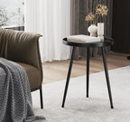 SYQ Round Metal Side Table Small End Table - Image 7