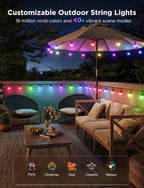 Govee Smart Outdoor String Lights 2, 96ft RGBIC Outdoor Lights - Image 2