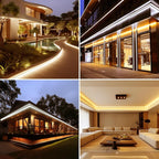 AC 110V COB LED Strip Lights Outdoor Waterproof 65.6ft, 2700K Warm White Super - Image 5
