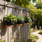 4 Pack 8 Inch Self Watering Hanging Planters - Image 6