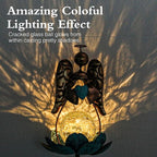 Solar Garden Lights Metal Flower Decor Colorful Solar Pathway Light - Image 3