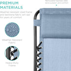 Best Choice Products Set of 2 Adjustable Steel Mesh Zero Gravity Lounge Chair - Image 6