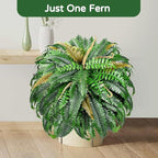 Set of 2 Large Autumn 88 Leaves Artificial Ferns - Image 3