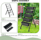 Giantex Set of 2 Vertical Raised Garden Bed on Wheels, Elevated Planter Raised - Image 5