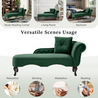 Merax 62'' Velvet Chaise Lounge Indoor - Image 6