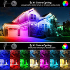 T-SUNUS RGB Solar Landscape Spotlights Christmas, Color Changing Spot Lights - Image 2