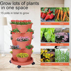 5-Tier Vertical Garden Tower Stackable Planter - Image 7