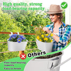 MADHOLLY Railing Planter with Drainage Holes - Image 5