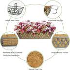 4 Pack 24 Inch Window Boxes Planters Railing Planter Box - Image 3