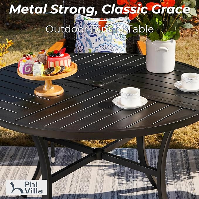 PHI VILLA 5 Pieces Outdoor Dining Set - Image 7