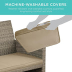 Best Choice Products 4-Piece Outdoor Wicker Patio Conversation Furniture Set - Image 5