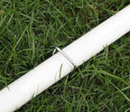 6 Inches Galvanized Garden Staples, Metal Tent Stakes, Heavy Duty U-Shaped Pins - Image 6