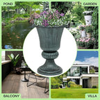 Magshion 20" Urn Planter for Outdoor and Indoor Plants, Large Decorative Front - Image 9