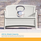 Suncast Outdoor Wicker Love Seat - Image 6