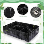 6 Pcs 35 Gallon Fabric Raised Garden Bed Breathable Planting Container Grow Bag - Image 3