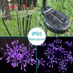 JJGoo Solar Garden Lights, New Upgraded 2 Pack Solar Swaying Starburst Light - Image 4