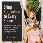 Hanging Hammock Chair Swing – Hanging Chair Outdoor & Indoor - Image 7