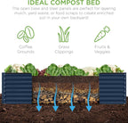 Best Choice Products 8x4x2ft Outdoor Metal Raised Garden Bed, Deep Root Planter - Image 5