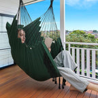 Y- STOP Hammock Chair Hanging Rope Swing, Max 500 Lbs, 2 Cushions Included - Image 2