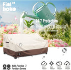 2-Seater Outdoor Couch Cover, 100% Waterproof Heavy Duty Patio Sofa Covers - Image 4