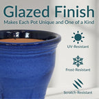 Sunnydaze Large Ceramic Plant Pot - Image 4