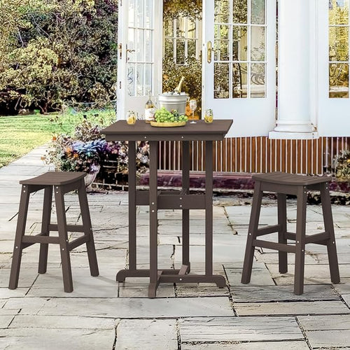 37.5" H Outdoor Bar Table，HDPE Bar Height Table - Image 2