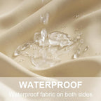RYB HOME Outdoor Curtains for Patio Waterproof Block Sunlight Thermal Insulated - Image 5