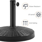 Yaheetech 31lbs Umbrella Base, Heavy Duty Patio Umbrella Base Stand, Round - Image 7