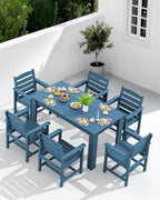 SERWALL HDPE Dining Set for 4, Outdoor Dining Sets for 4 Person - Image 8