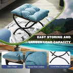15" Foldable Foot Stool Ottoman - Image 3