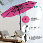 AreShark 9 FT Patio Umbrella for Outdoor, Outdoor Table Umbrella - Image 5