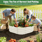 Hexagon Raised Garden Bed, 48 Inch Diagonal & 12 Inch Tall, Galvanized Steel - Image 5