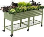 Rolling Elevated Raised Garden Bed-V Series, 1000 Lbs Weight Capacity, Outdoor by VegoGarden