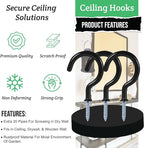 30 pcs Ceiling Hooks for Hanging Plants, Utensils and Lights - Image 8