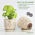 Gepege 6 Inch Ceramic Planter, Birthday - Image 3